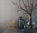 Hochwertige Gewebe Tapete in grau - aus der LandIDEE Wohnen & Deko Kollektion